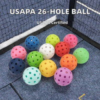 Équipement de pickleball certifié USAPA, 40 trous, 74 mm, nid d'abeille, léger, pour intérieur/extérieur, logo personnalisé, durable et stable