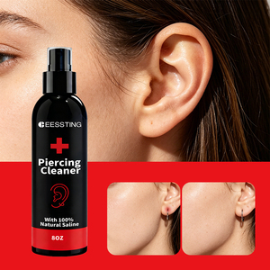 Private Label Nose Earring Belly Button Piercing Wound Wash Cleaner Wound Skin Care Repair Ear Piercing Aftercare <b>Spray</b> - Product Image 1