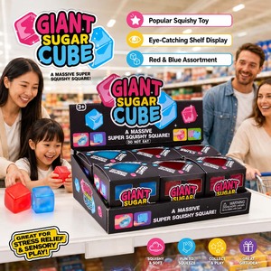 Jouet anti-stress géant en forme de cube de sucre mignon personnalisé, jouet à presser, décoration de bureau mignonne, vente en gros OEM - Product Image 3