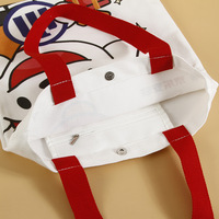 Sacs personnalisés HOSHOM One Piece avec logo, sac de shopping de luxe, sac fourre-tout en toile noire, logo personnalisé pour femmes