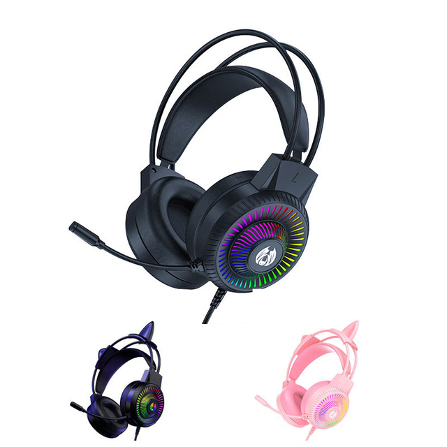 HiFi Sound 7.1 Channel PC Laptop USB Gaming Headset New Arrival Noise Cancelling Mic Wired E-sports AAC Codecs Over-Ear