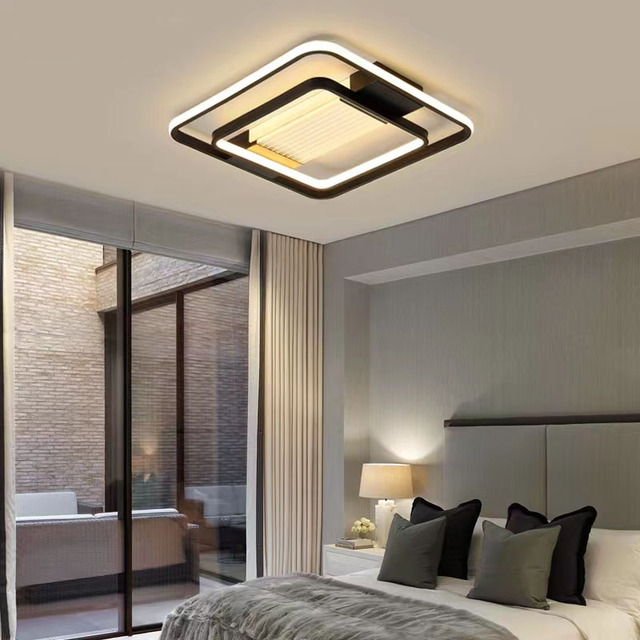 New Creative Design Bedroom Lighting Led Ceiling Lamp Black Lights Modern