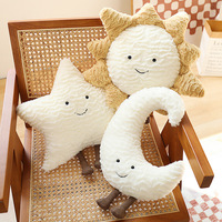 Offre Spéciale mignon étoile soleil lune oreiller en peluche doux jouets en peluche pour enfants cadeau