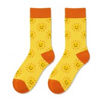 Chaussettes en coton doux de qualité supérieure, style mignon, motif jacquard, respirantes, de haute qualité, chaussettes pour adultes personnalisées, OEM ODM, chaussettes décontractées