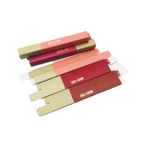 Vente en gros Logo personnalisé brillant à lèvres ensemble affichage cosmétique cadeau emballage Art boîtes en papier mat laminage gaufrage feuille d'or usine