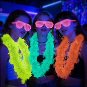 Collares Fluorescentes de Neón para Fiesta de Carnaval Pafu, Recuerdos de Fiesta que Brillan <span class=keywords><strong>en</strong></span> la Oscuridad, Guirnaldas de Oropel - Product Image 2