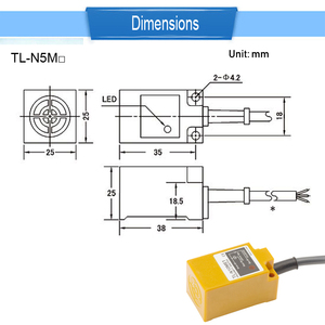 TL-N5MD1 TL-N5MY1 TL-N5MY2 Interrupteur de proximité inductif métallique étanche et résistant à l'huile - Product Image 6