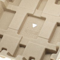 Emballage durable en pulpe de bambou, jetable, biodégradable, recyclé, personnalisé pour boîte cadeau magnétique, emballage de bougies, portefeuille, estampage