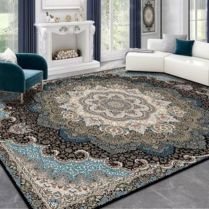 Gambar 3D ukuran besar Turki gaya Amerika karpet ruang tamu pola abstrak Nordik samping tempat tidur lembut Area Tatami karpet mandi dapur - Product Image 4