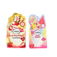 2025 personalizado impreso Mylar helado en forma de bolsa de aperitivos papel de aluminio sellado térmico a prueba de humedad Venta caliente para envasado de alimentos personalizado