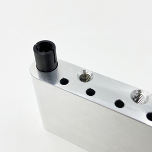<span class=keywords><strong>Base</strong></span> de puente para guitarra eléctrica PRS con sistema de trémolo y pastilla individual, de latón, acero inoxidable y aluminio - Product Image 3