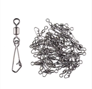 Быстросъемные крючки-вертлюги с застежкой, набор вертлюгов-карабинов, рыболовные соединители - Product Image 5