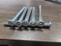 Vis de machine à tête ovale Torx étoilée en acier au carbone métrique DIN7985 NBHC001SC, vis de sécurité antivol en stock