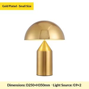 Lampe de table en métal en forme de champignon, design moderne, luxe léger, créatif, design nordique, distinctif, décoratif, protection des yeux, pour salon - Product Image 5
