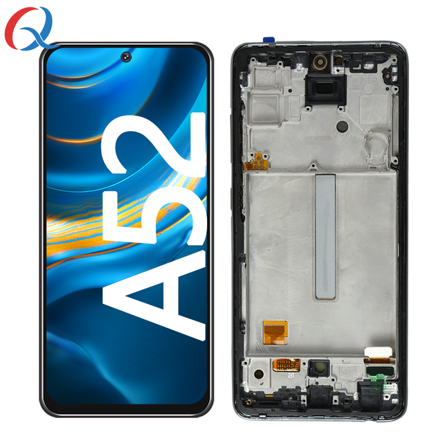 AMOLED Screen Replacement for Samsung A52 4g Lcd Pantalla With Frame Mobile Phone Lcds for Samsung Galaxy A52 Display A525 Lcd