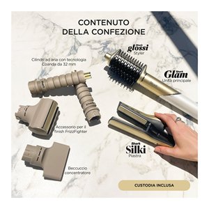 Modellatore capelli GLAM 5in1 Gold HD6051SEU 1500W - Product Image 2