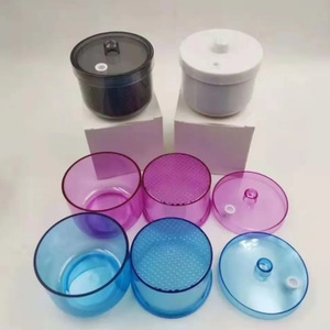 Caja de Plástico Redonda con Tapa para Almacenamiento de Instrumental Dental, Color Morado 018 - Product Image 2