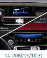 Android Car Radio Navigation GPS Car DVD Player pour Lexus IS RC IS200 IS250 IS300 IS350 IS200t IS300h 2014-2020