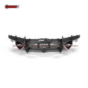 Diffuseur arrière en carbone sec compatible Lamborghini Revuelto, style DK, amélioration aérodynamique, directement de l'usine - Product Image 6