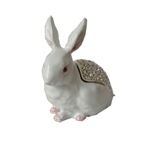 2023new Thỏ vàng với đầy đủ Rhinestone trên cơ thể Jeweled men hộp đính - Product Image 2
