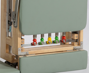 Reformer Plegable de Roble Ecológico con Resistencia Ajustable para Ejercicio Corporal, Capacidad de 150 kg para Instructores S-FO-H07 Solid O - Product Image 3
