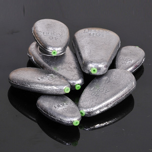 Plomb de pêche plat Aohu 40g avec noyau en plastique durable pour la pêche à la ligne - Product Image 2