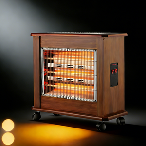 Chauffage au bois à quartz autonome Bulk WH-240D 2400W |   Design en bois et caractéristiques de sécurité pour les maisons rétro - Product Image 1