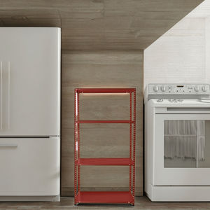 מדף אחסון פלסטי סלקטיבי בעיצוב חדש במבצע חם, 4 שכבות, פלדה מצופה אבקה, הגנה מפני קורוזיה, לשימוש ביתי - Product Image 6