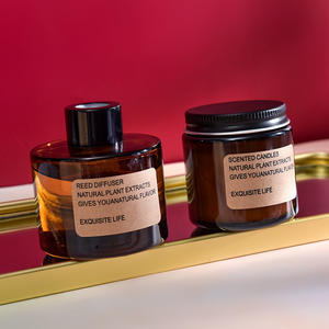 ชุดเทียนหอมปรับอากาศแบบใสขนาด100มล. 6ออนซ์พร้อมตัวกระจายกลิ่นและเทียนหอมใหม่<span class=keywords><strong>2023</strong></span>ออกแบบได้ตามที่ต้องการ - Product Image 5