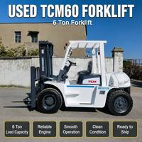 Forklift Diesel Counterbalance TCM FD60 6 Ton Bekas Terawat Baik, Kondisi Bagus, Jam Kerja Rendah, Pengiriman Cepat, Ukuran 1220mm*150mm*3000mm