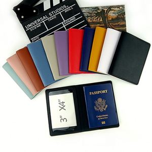 Funda para Pasaporte, Impermeable, de Cuero PU, Organizador de Documentos, Protector de Tarjetas, Accesorios de Viaje - Product Image 1