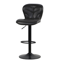 Tabourets de bar modernes de luxe, hauteur de comptoir, en cuir PU, pivotants, réglables, pour bar à domicile, salle à manger ou salon