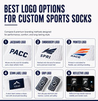 Chaussettes de sport antidérapantes mi-mollet pour hommes, design de haute qualité, pour la course et le football, personnalisables