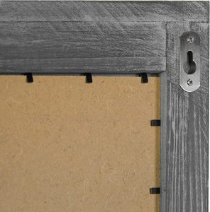 Estante organizador de llaves de Venta caliente en soporte de llave de madera quemada rústica con pizarra decorativa soporte de correo de entrada montado en la pared - Product Image 6