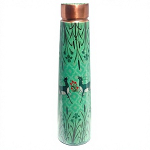 Customizable Copper Water <b>Bottle</b> For Adults Office Drinking Use Food Grade Leakproof BPA Free Made In India - Product Image 1
