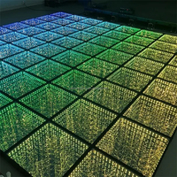 RGBW Laser RGB LED Projection Mobile 18 "Carrelage DMX Faisceau Piste de Danse pour KTV Aluminium Verre Monté au Sol pour Clubs Mariages