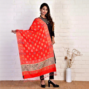 Écharpes et châles en pashmina de soie et viscose, réversibles, pour l'hiver, dernières créations de designers, vente en gros, export en vrac - Product Image 1