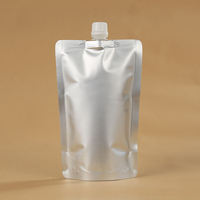 Sac souple à bec verseur en PET XuDong 250 ml, revêtement aqueux couleur CMYK pour détergent liquide, emballage en aluminium thermoscellable avec poignée