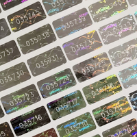 Étiquette de sécurité personnalisable en PET, résistante aux rayures et à la chaleur, autocollant holographique de sécurité pour les appareils ménagers