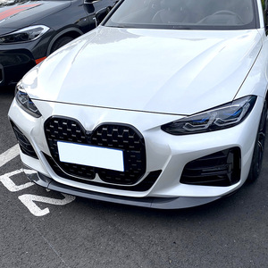 Bmw Front Lip Splitter G22 G23 2020+ Piano Black Carbon Fiber Texture PP Material Exterior Modification - Product Image 2