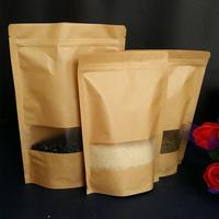 Pochette personnalisée classique en papier kraft avec fermeture éclair, impression numérique et plastification pour le stockage d'aliments pour animaux de compagnie, biodégradable, vente en gros