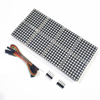 1 2 4 8 bits 2*2 2*4 bits MAX7219 Módulo de matriz de puntos Módulo de pantalla LED Microcontrolador de control LH