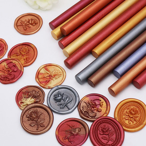 Palos de sello de cera de 90 colores mate Palos de sobres de cera de sellado circular - Product Image 2