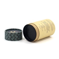 Tube en papier rond personnalisé avec logo pour grains de café, boîte alimentaire de qualité alimentaire pour thé en vrac, herbes, matcha, emballage cadeau écologique