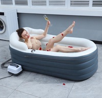 Adulte Pliable Spa Douche Épais Pompe À Air Conçu Chaude Glace Froide Thérapie Bas Prix Température Constante Baignoire Gonflable