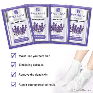 Chân tắm Spa gói Móng chân chà đặt Lotion chân Exfoliator nhãn hiệu riêng tạo bọt hữu cơ freshine Shea đường chà số lượng lớn - Product Image 5