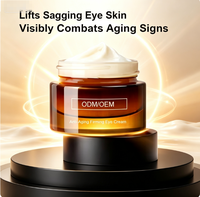 Crème Contour des Yeux au Polypeptide Biologique - Coenzyme + Glucane Anti-rides Raffermissante Anti-âge pour Tous Types de Peau Durée de Conservation de 3 Ans
