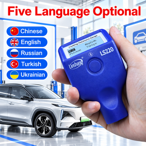 Linshang LS220 Digital Automotive <b>Paint</b> Thickness Gauge with Ruby Probe for Fe and <b>Aluminum</b> Coating Measurement - Product Image 5