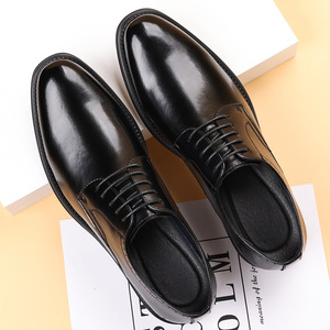 2026 Men's British Style Simple Smooth Leather Formal <b>Shoes</b> Daily Wear & <b>Work</b> <b>Shoes</b> for Men - Product Image 3