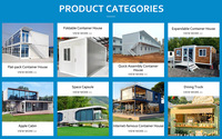 Maisons conteneurs modernes préfabriquées personnalisées, maisons mobiles en conteneurs, maisons modulaires préfabriquées portables extensibles